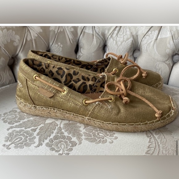 Sperry Top Sider Womens Katama Metallic
Linen Shoes-Sz7.5-EUC 🎁🎄😍 - Picture 4 of 11